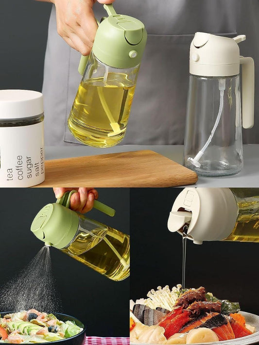 Glass Oil Sprayer And Dispenser Bottle