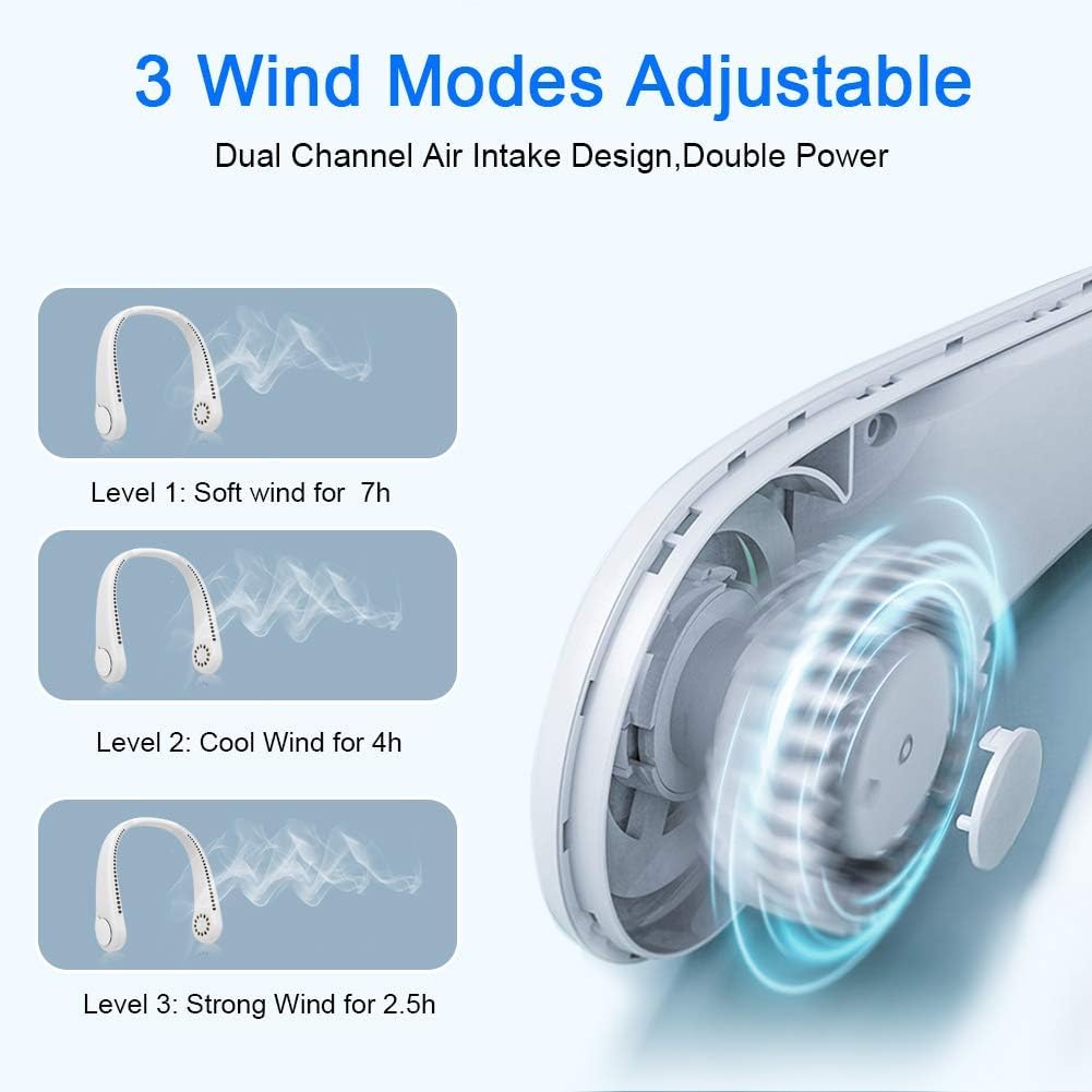 Rechargeable Bladeless - Neck Fan