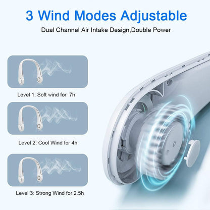 Rechargeable Bladeless - Neck Fan